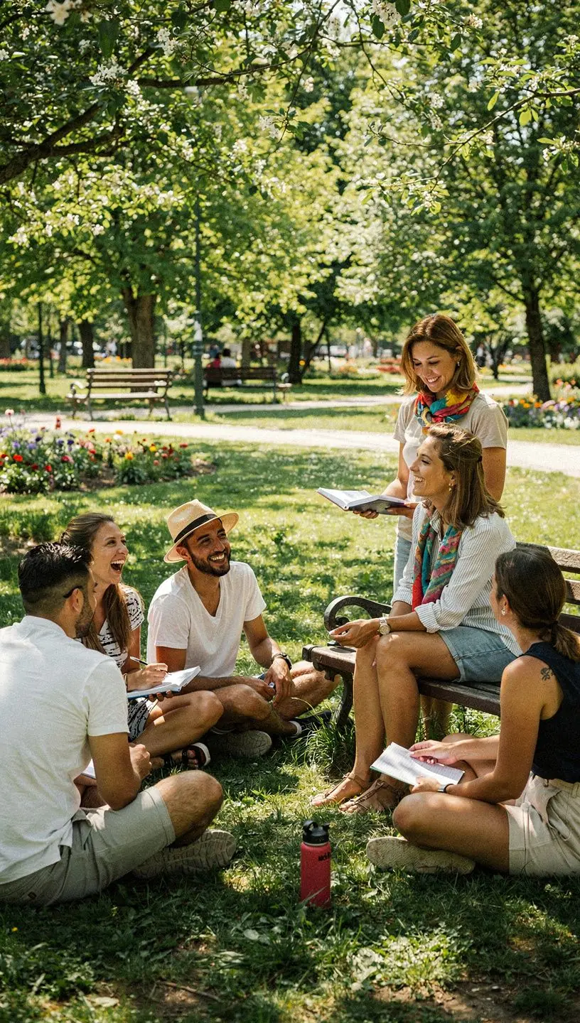 Mâini ținând un set de cărți despre finanțe personale, pregătite pentru vânzare la seminar.
